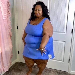 ASOS Curve Structured High Low Mini Dress Size 26